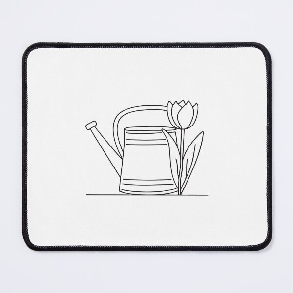 Item preview, Blooming Tulip Behind Garden Watering Can designed and sold by rasagamastore.