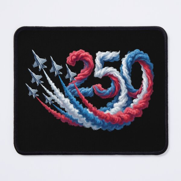 Item preview, United States 250th Anniversary Patriotic Fighter Jet Smoke Trails designed and sold by TeNovaStudio.