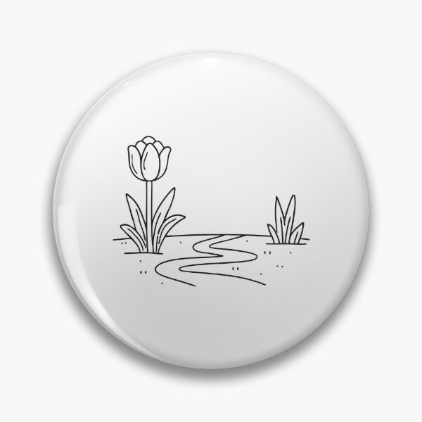 Item preview, Tulip Blooming Beside Garden Path designed and sold by rasagamastore.