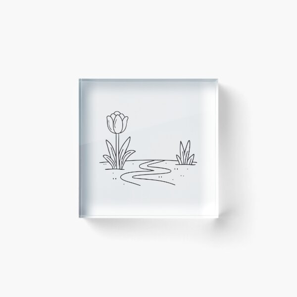 Item preview, Tulip Blooming Beside Garden Path designed and sold by rasagamastore.