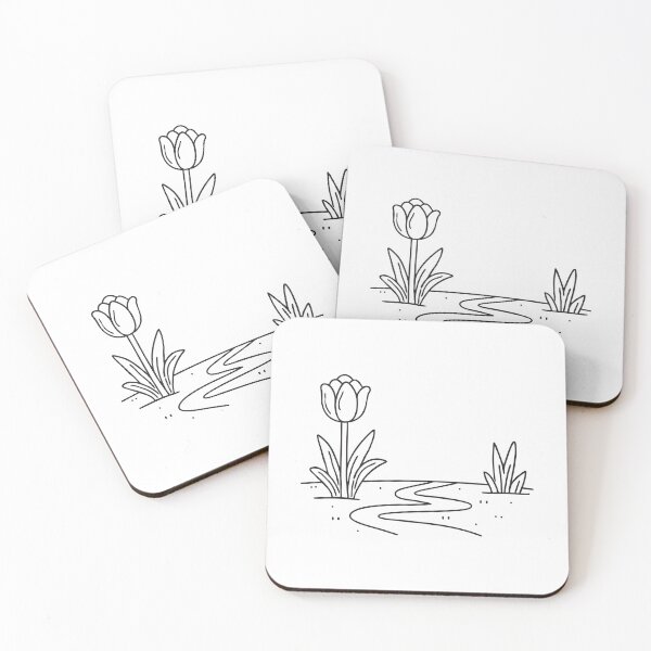 Item preview, Tulip Blooming Beside Garden Path designed and sold by rasagamastore.
