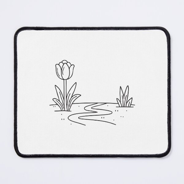Item preview, Tulip Blooming Beside Garden Path designed and sold by rasagamastore.
