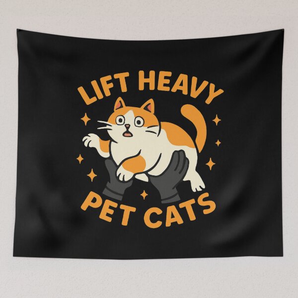 Item preview, Lift Heavy Pet Cats designed and sold by SiarheiYur.
