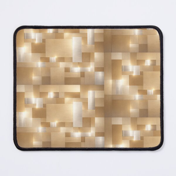 Item preview, Luxury Geometric Block Wall Art | Modern Abstract Rectangular Panel Design | Contemporary Metallic Style Decor designed and sold by Hookesmode.