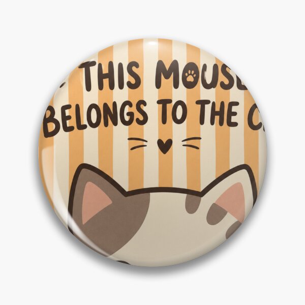 Item preview,  This Mouse Belongs To The Cat Mouse Pad – Funny Kawaii Peeking Cat Desk Accessory Cat Lover Gift Mouse Pad designed and sold by IconicDesignsXd.