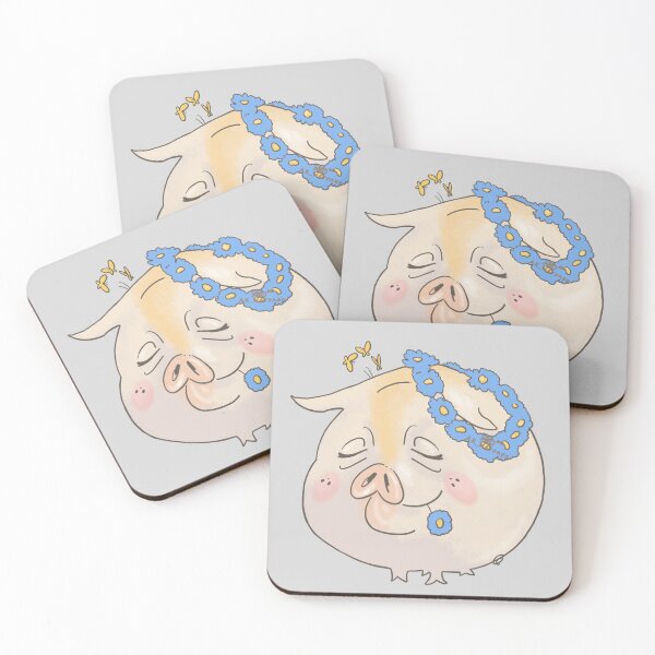 Item preview, Cute Piggy, handpainted picture designed and sold by AK-Hevonen.