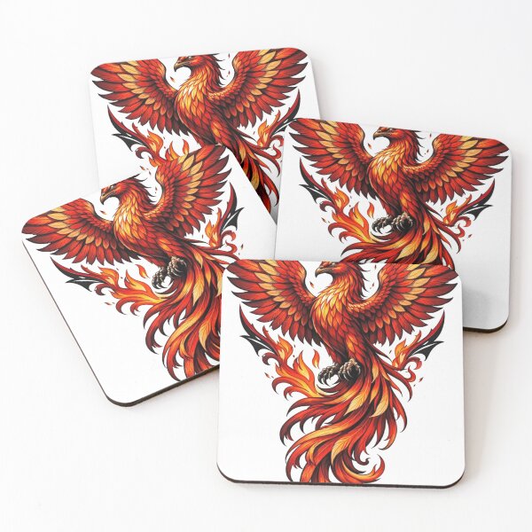Item preview, Rising Phoenix From The Ashes - Majestic Firebird Tattoo Art designed and sold by Hou$e of Art .