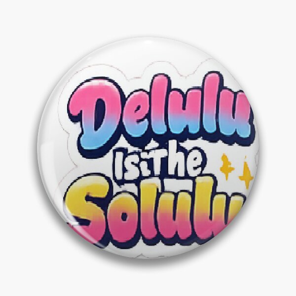 Item preview, Delulu Is The Solulu Gen Z Sticker designed and sold by Pixelbykrati.
