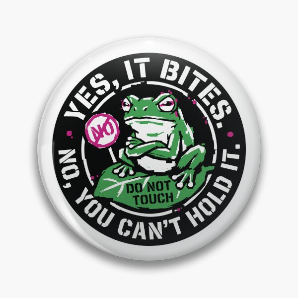 Item preview, Yes It Bites No You Can't Hold It Funny Frog designed and sold by XYZ LAB by Jesuperman.