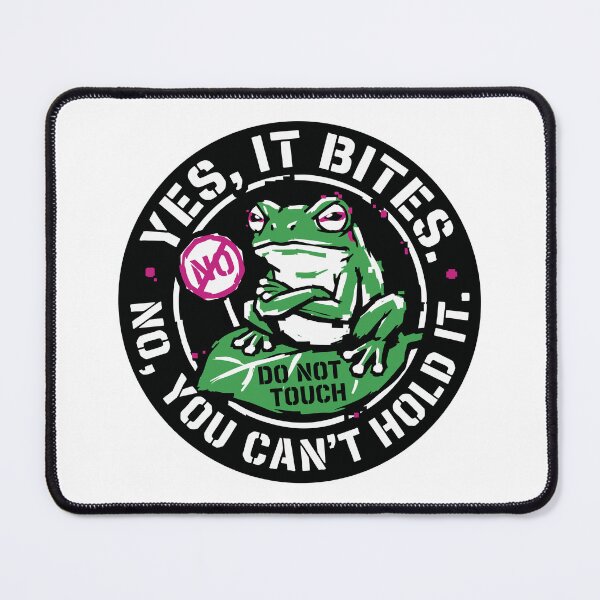 Item preview, Yes It Bites No You Can't Hold It Funny Frog designed and sold by XYZ LAB by Jesuperman.