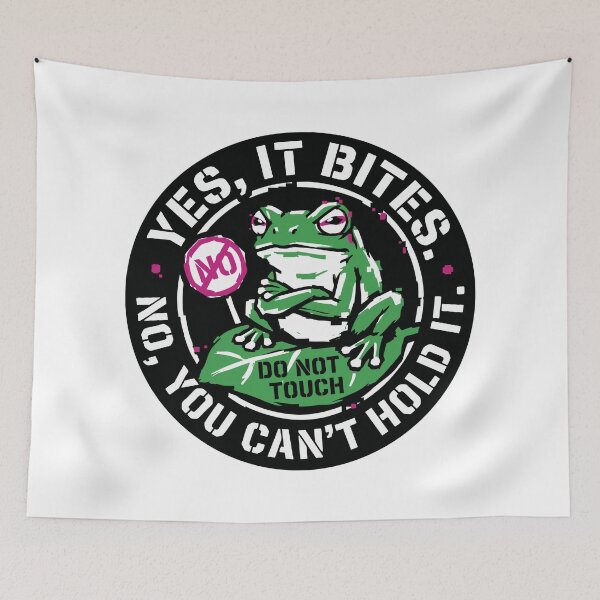 Item preview, Yes It Bites No You Can't Hold It Funny Frog designed and sold by XYZ LAB by Jesuperman.