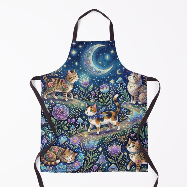 Item preview, Cats and Flowers Under the Moon designed and sold by Iampoji.