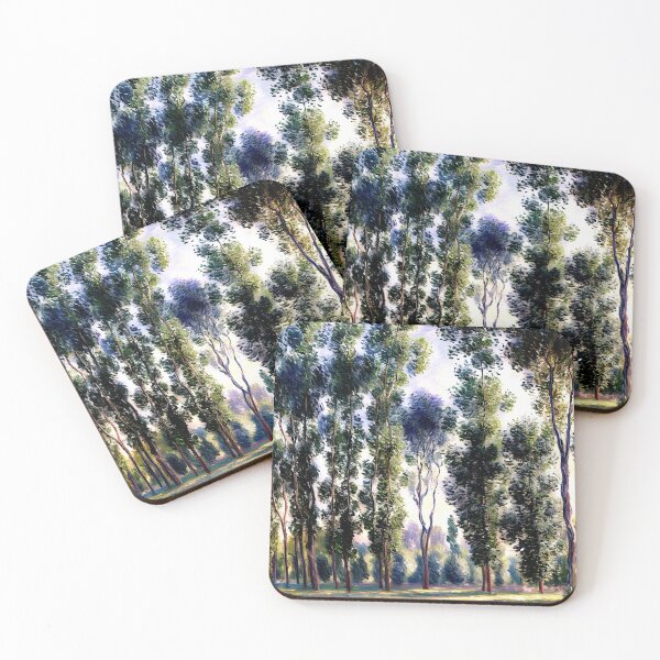 Item preview, Poplars at Giverny: Impression of Towering Trees designed and sold by artdesignsnow.