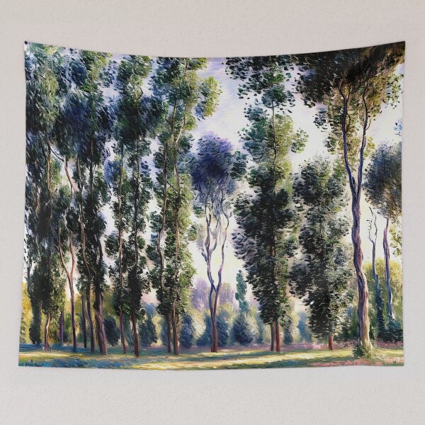 Item preview, Poplars at Giverny: Impression of Towering Trees designed and sold by artdesignsnow.
