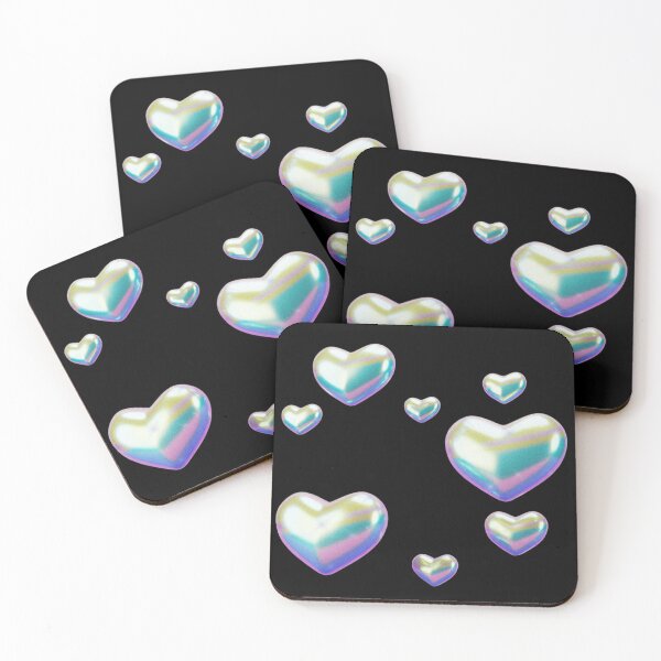 Item preview, 3D Holographic Iridescent Hearts Aesthetic designed and sold by Rawafi Art Studio.