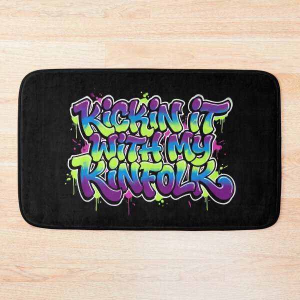 Item preview, Kickin It With My Kinfolk Retro Graffiti Neon Family Reunion designed and sold by TeNovaStudio.