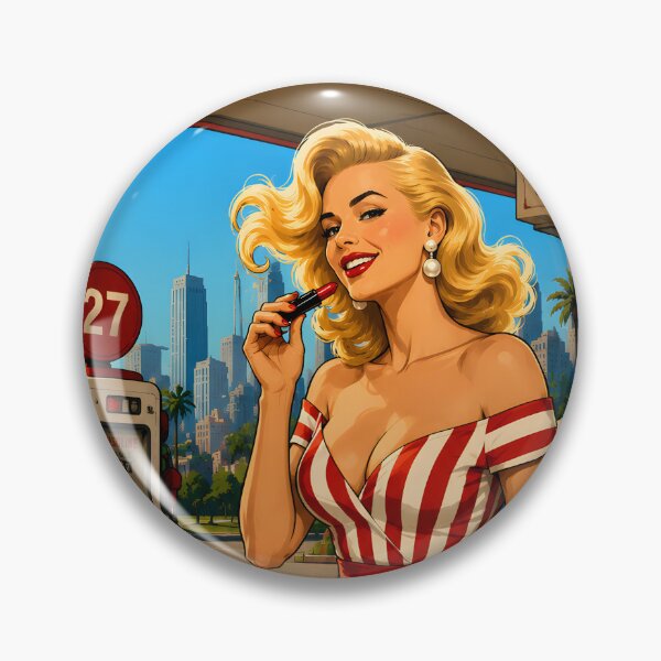 Item preview, No Rules Just Drive - Retro Gas Station Girl - Vintage Car Aesthetic | 80s Mommy Vibes | Glamor Gaming Aesthetic Style designed and sold by Ivory Code.
