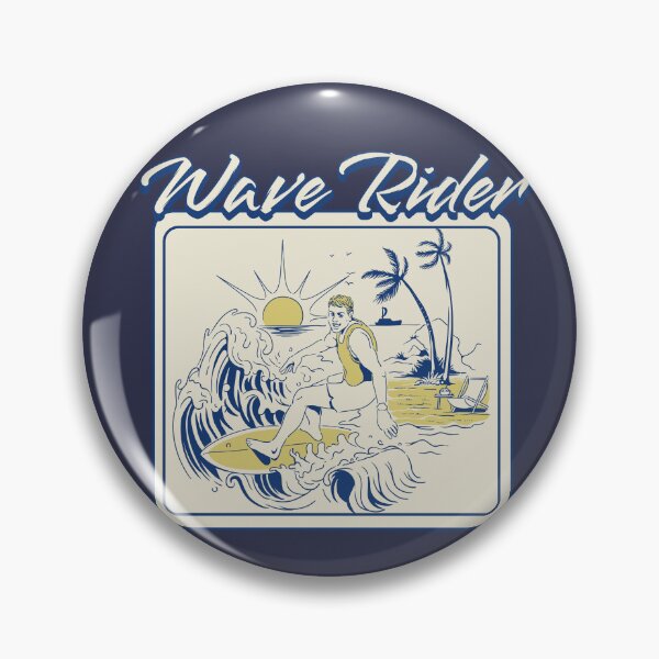 Item preview, Wave Rider Vintage Surf Beach Design designed and sold by PrintandJoy.