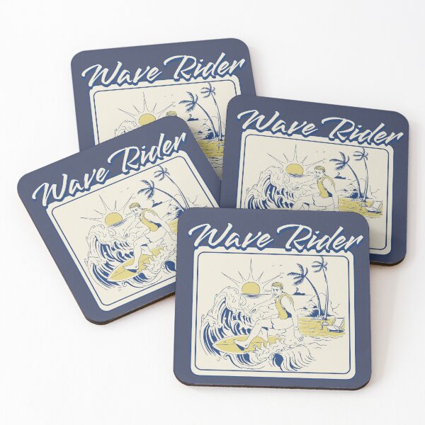 Item preview, Wave Rider Vintage Surf Beach Design designed and sold by PrintandJoy.