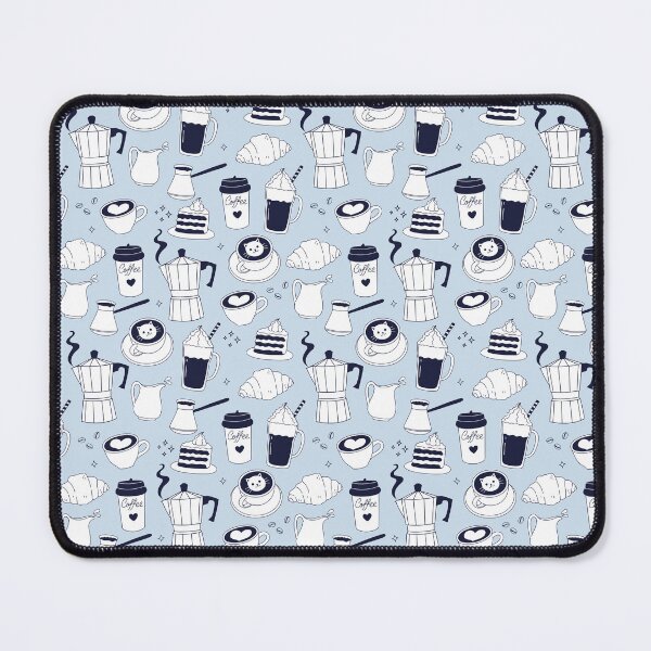 Item preview, pattern with coffee and desserts designed and sold by burbura.