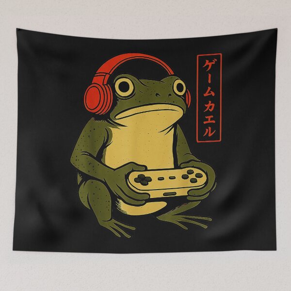 Item preview, Game Frog Gaming Gamer Video Game Controller Japanese Text designed and sold by AmaXONIC.