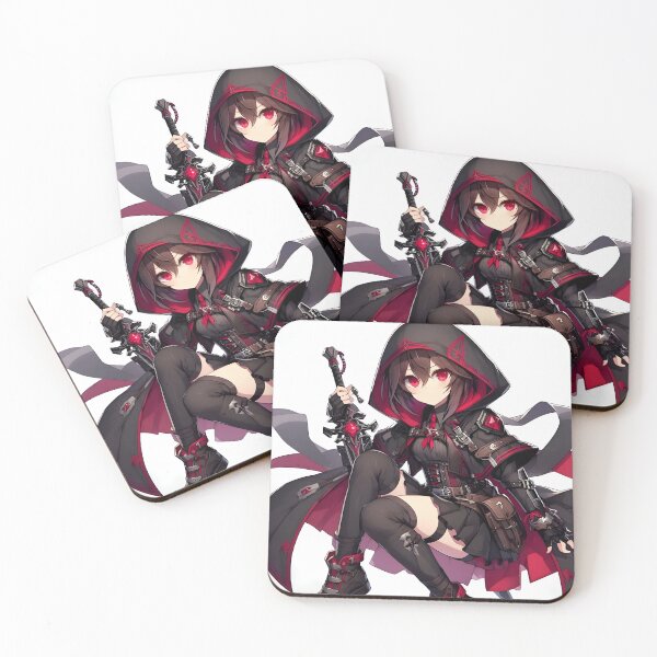 Item preview, Mystical Warrior in Crimson and Black designed and sold by PandaTShirtShop.