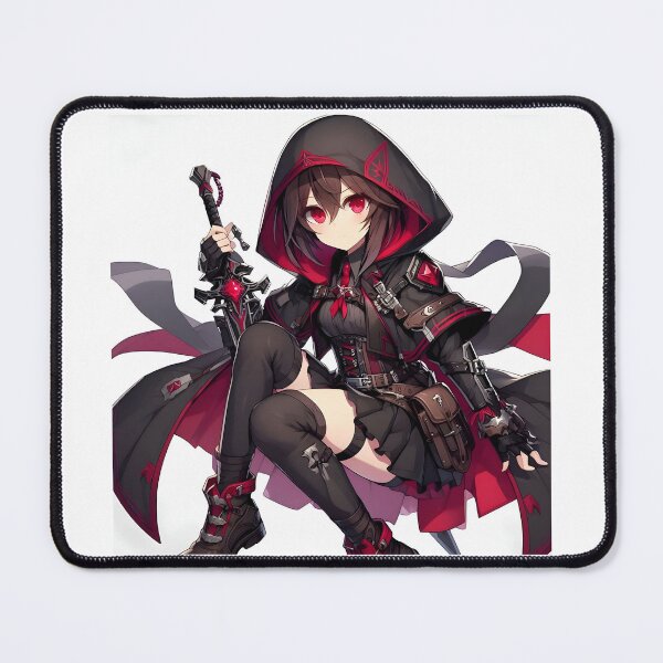 Item preview, Mystical Warrior in Crimson and Black designed and sold by PandaTShirtShop.