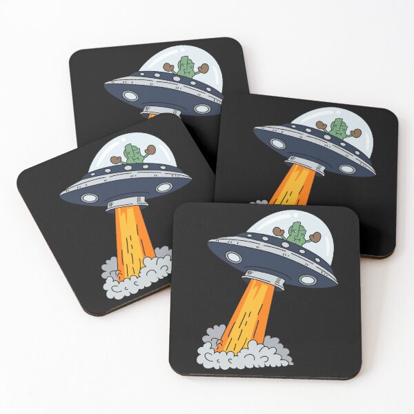 Item preview, Let Me In! - Angry Boxing Alien UFO designed and sold by CosmoWaderty.