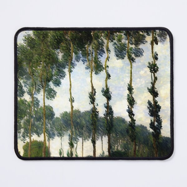 Item preview, Poplars at Giverny: Impression of Towering Trees, Shimmering Reflections designed and sold by artdesignsnow.