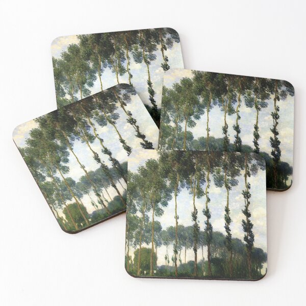 Item preview, Poplars at Giverny: Impression of Towering Trees, Shimmering Reflections designed and sold by artdesignsnow.