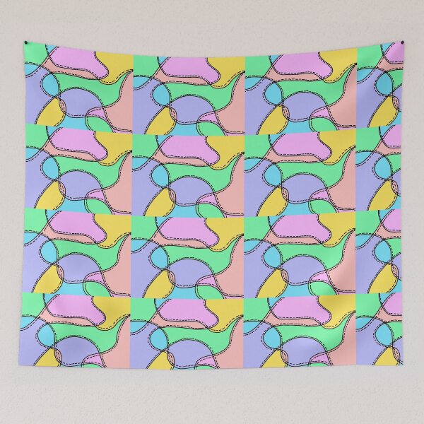 Item preview, Abstract - Pastel Colour stitch effect designed and sold by LozzyARTs26.