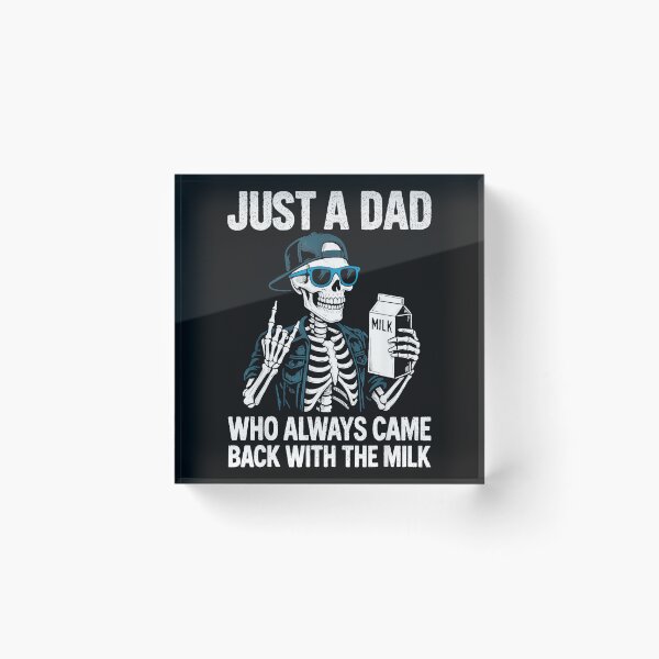 Item preview, Just A Dad Who Always Came Back With The Milk Funny Father Dad Humor designed and sold by AmaXONIC.