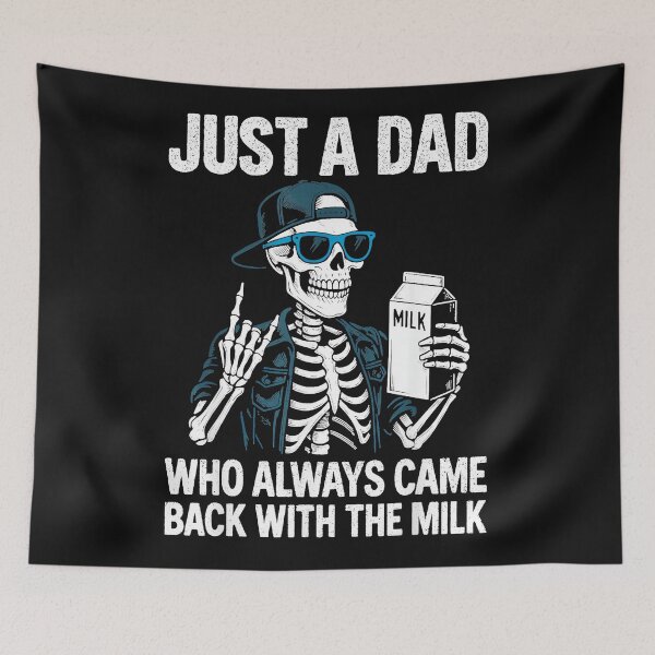 Item preview, Just A Dad Who Always Came Back With The Milk Funny Father Dad Humor designed and sold by AmaXONIC.