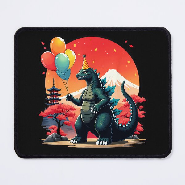 Item preview, Godzilla Birthday Party Japanese Monster Mount Fuji designed and sold by AmaXONIC.