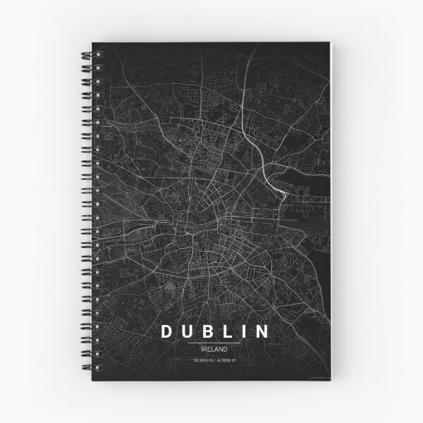 Item preview, Dublin Map Print | Minimalist Noir City Map | Dublin Wall Art Poster designed and sold by Lovely Maps.
