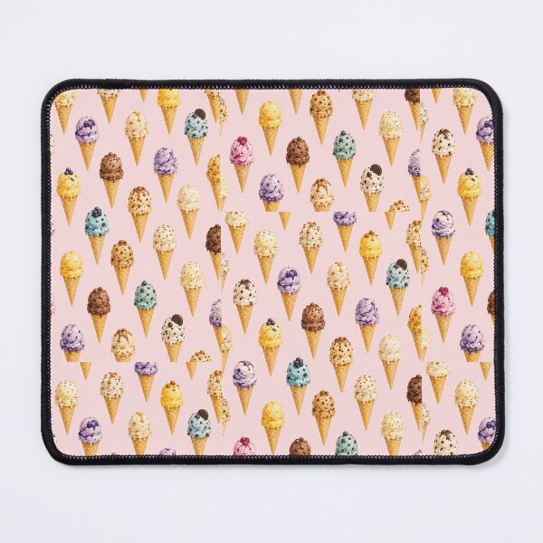 Item preview, Watercolor Ice Cream Cones Pattern | Pastel Summer Dessert Wall Art | Cute Seamless Ice Cream Illustration designed and sold by Hookesmode.