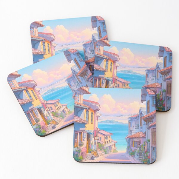 Item preview, Pastel Okinawa Seaside Street designed and sold by ZenGrooves.