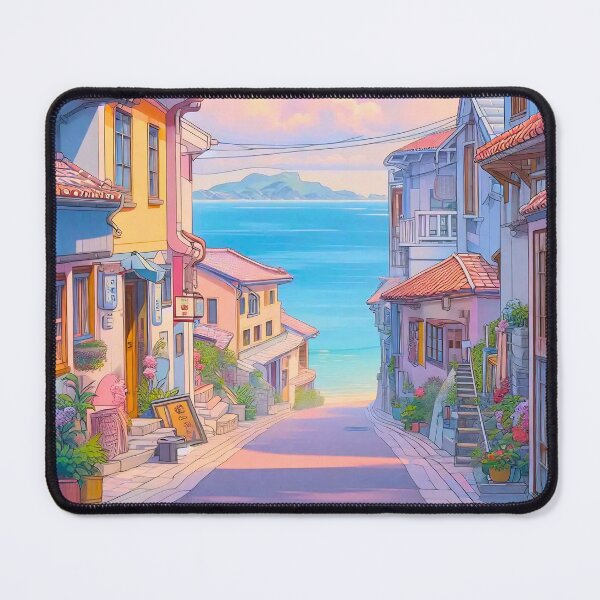 Item preview, Pastel Okinawa Seaside Street designed and sold by ZenGrooves.