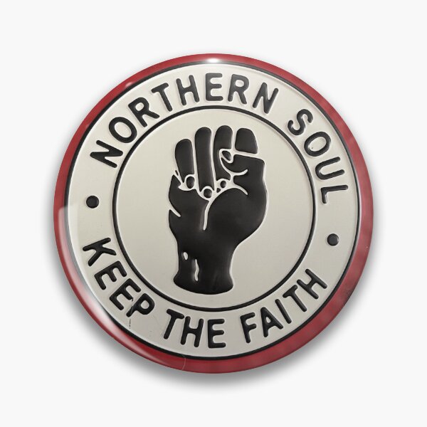 Item preview, Northern Soul Keep The Faith Fist Logo Retro Soul Music Design designed and sold by Tee-Shirt-Topia.