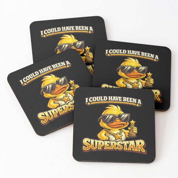 Item preview, I Could Have Been A Superstar Funny Duck Design designed and sold by TeeTimeTreasure.