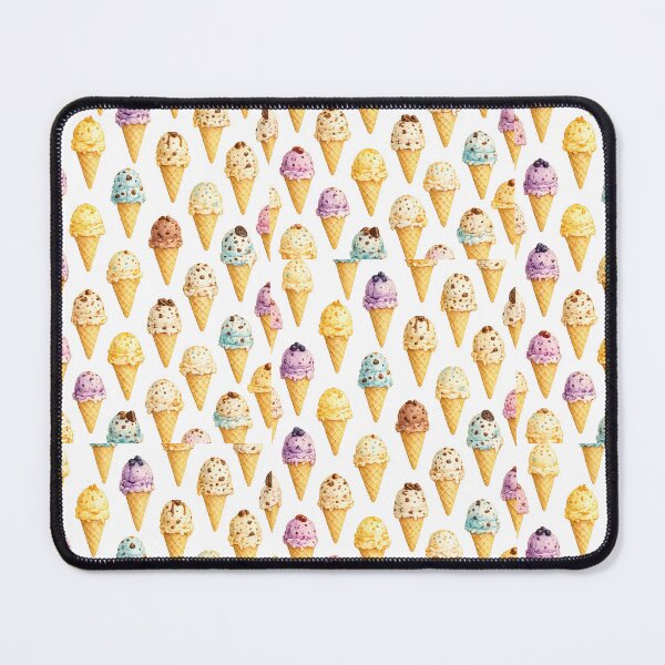 Item preview, Ice Cream Cones Pattern | Pastel Summer Dessert Wall Art | Cute Seamless Ice Cream Illustration designed and sold by Hookesmode.
