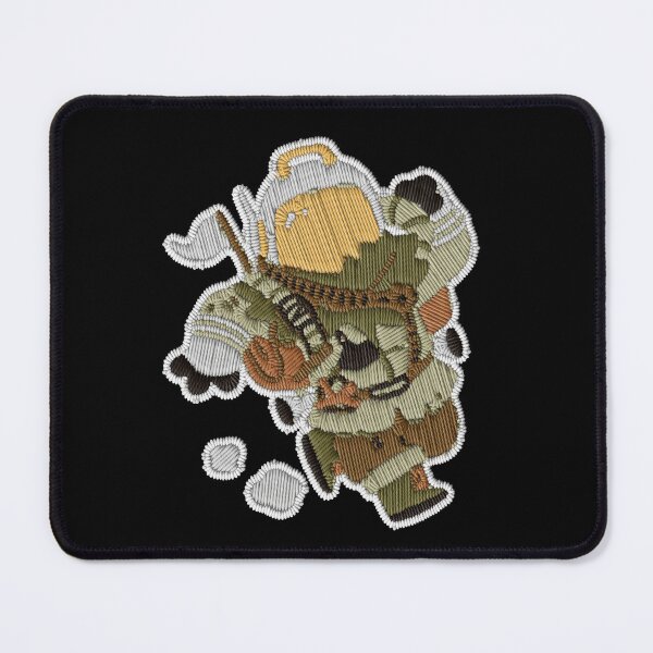 Item preview, The Protagonist Embroidery Patch Action – Cozy Outer Wilds Space Explorer Sticker designed and sold by · GAMING SOUL ·.