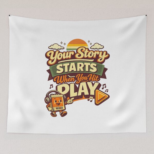 Item preview, YourStoryStartsWhenYouHitPlay designed and sold by LuveraxArt.