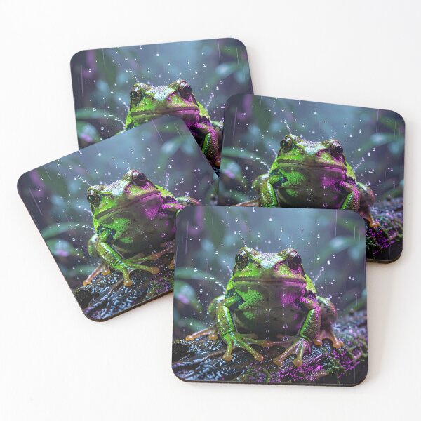 Item preview, Guardians of the Rainforest: Mystical Frog in the Neon Jungle designed and sold by VoidVeilStudio.