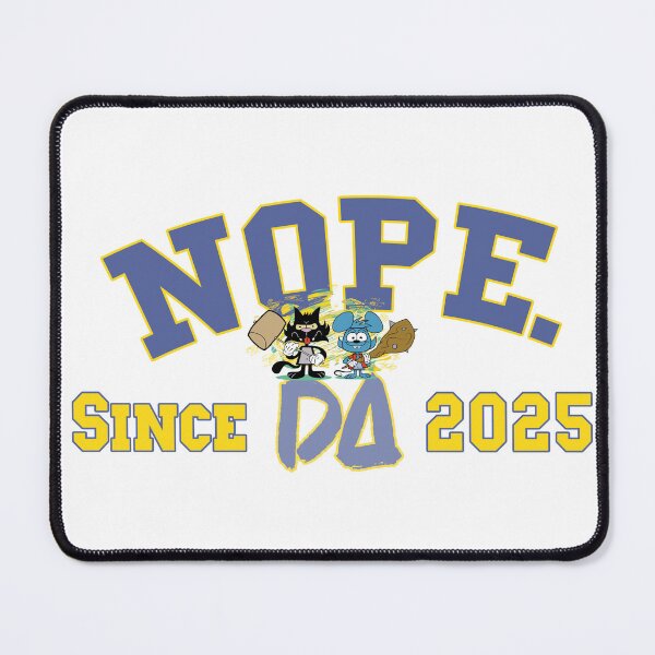 Item preview, Vintage Varsity Nope Since 2025 Retro Cartoon Cat Mouse Streetwear Graphic designed and sold by DesignArtist.ia.
