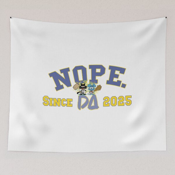 Item preview, Vintage Varsity Nope Since 2025 Retro Cartoon Cat Mouse Streetwear Graphic designed and sold by DesignArtist.ia.
