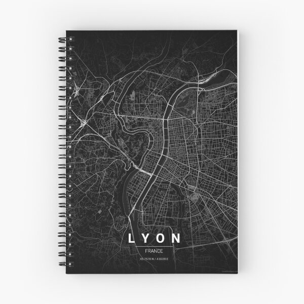 Item preview, Lyon Map Print | Minimalist Noir City Map | Lyon Wall Art Poster designed and sold by Lovely Maps.