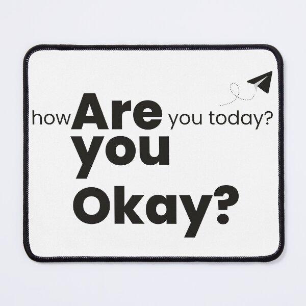 Item preview, Are You Okay Mental Health Typography Design designed and sold by Abhikash Creation.