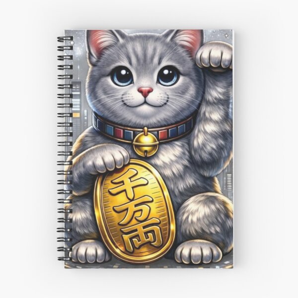 Item preview, #2 Silver Tabby Cyber Maneki Neko | Fortune System designed and sold by FUJIYAMA-JAPAN-WORKS.