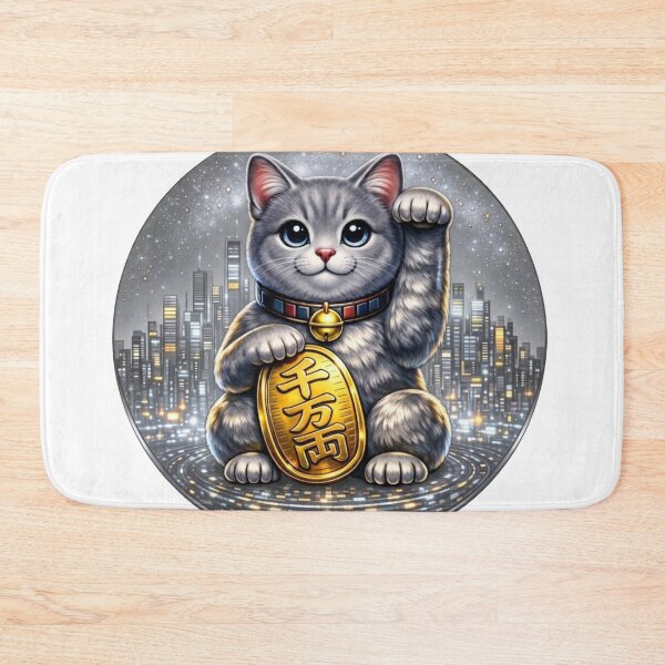Item preview, #2 Silver Tabby Cyber Maneki Neko | Fortune System designed and sold by FUJIYAMA-JAPAN-WORKS.